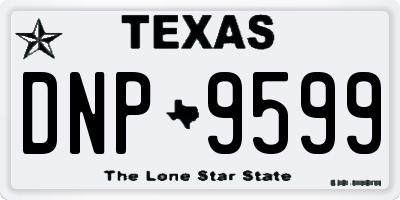 TX license plate DNP9599