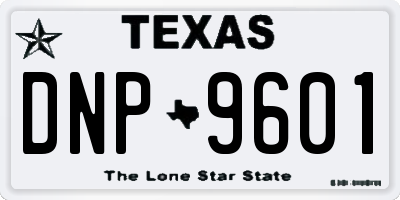 TX license plate DNP9601