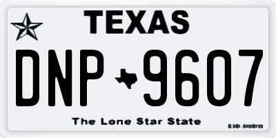 TX license plate DNP9607