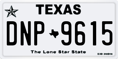 TX license plate DNP9615