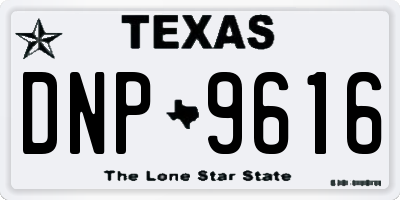 TX license plate DNP9616