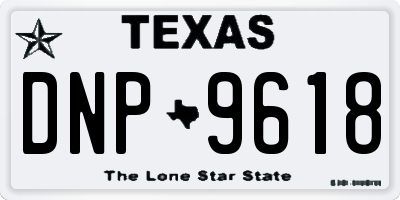 TX license plate DNP9618