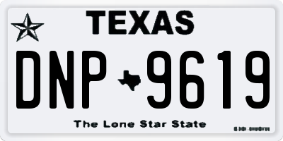 TX license plate DNP9619