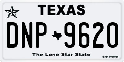 TX license plate DNP9620