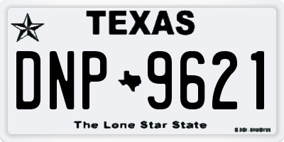 TX license plate DNP9621