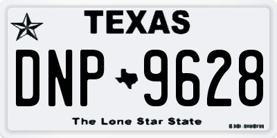 TX license plate DNP9628