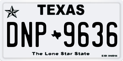 TX license plate DNP9636