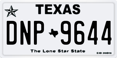 TX license plate DNP9644