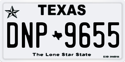 TX license plate DNP9655