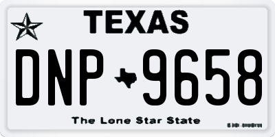 TX license plate DNP9658