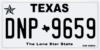 TX license plate DNP9659
