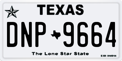 TX license plate DNP9664