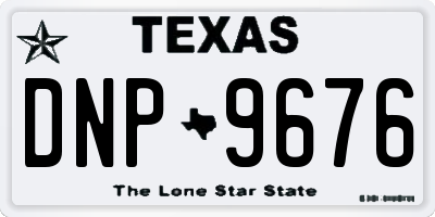 TX license plate DNP9676