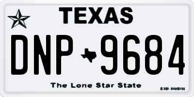 TX license plate DNP9684