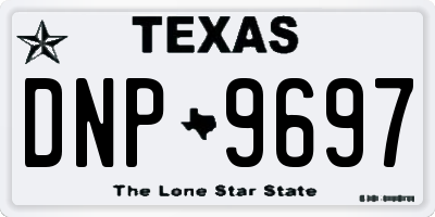 TX license plate DNP9697