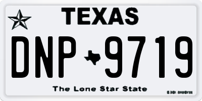 TX license plate DNP9719
