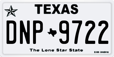 TX license plate DNP9722