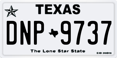 TX license plate DNP9737