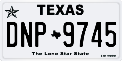 TX license plate DNP9745