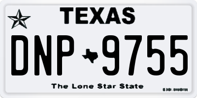 TX license plate DNP9755