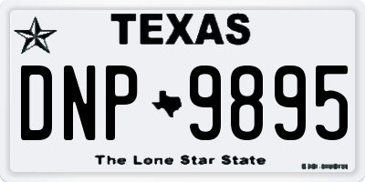 TX license plate DNP9895
