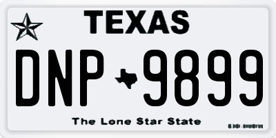 TX license plate DNP9899