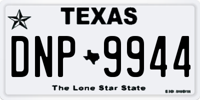 TX license plate DNP9944