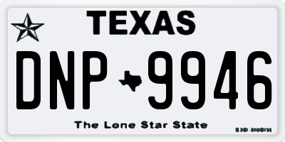 TX license plate DNP9946