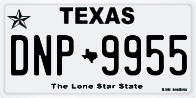 TX license plate DNP9955