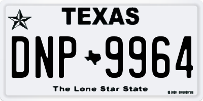 TX license plate DNP9964