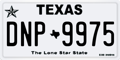 TX license plate DNP9975