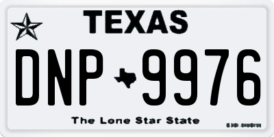TX license plate DNP9976