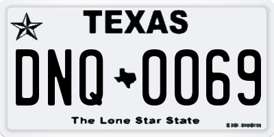 TX license plate DNQ0069