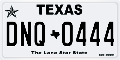 TX license plate DNQ0444
