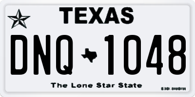 TX license plate DNQ1048