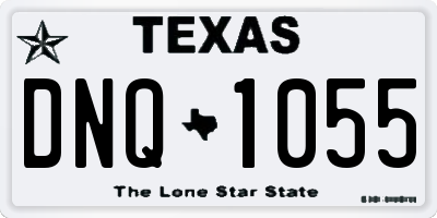 TX license plate DNQ1055