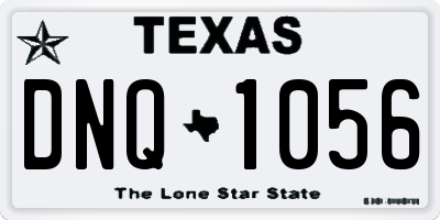 TX license plate DNQ1056