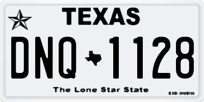 TX license plate DNQ1128