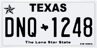 TX license plate DNQ1248