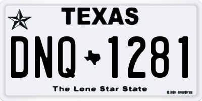 TX license plate DNQ1281