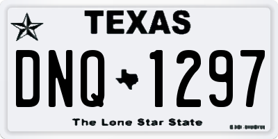 TX license plate DNQ1297