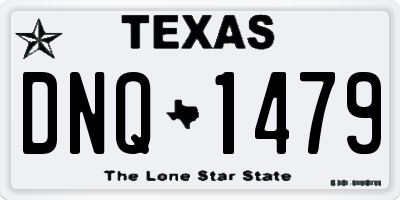 TX license plate DNQ1479
