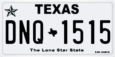 TX license plate DNQ1515