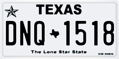 TX license plate DNQ1518