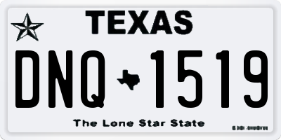 TX license plate DNQ1519