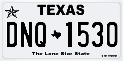 TX license plate DNQ1530