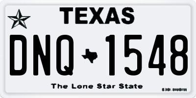 TX license plate DNQ1548