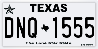TX license plate DNQ1555