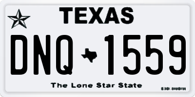 TX license plate DNQ1559