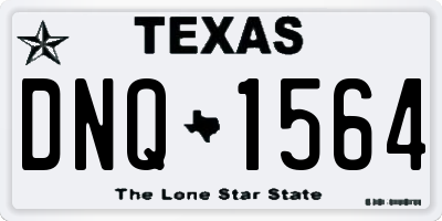 TX license plate DNQ1564